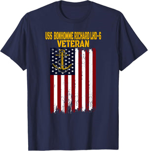 USS Bonhomme Richard LHD-6 Amphibious Assault Ship Veteran T-Shirt - T-Shirt | Navy