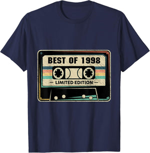 1998 Birthday And T-Shirt - T-Shirt | Navy