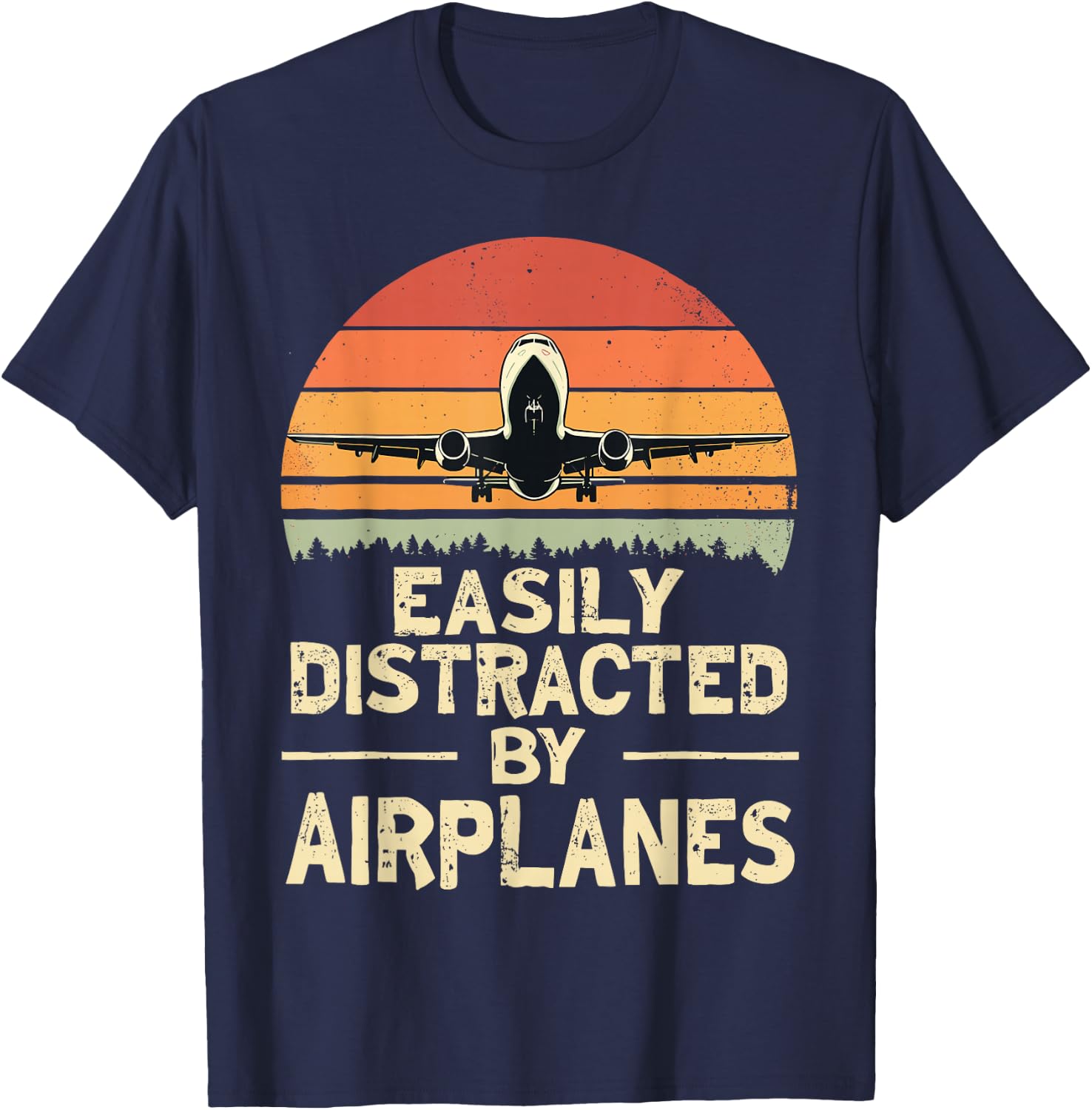 Funny Aviation Lover Pilot T-Shirt - T-Shirt | Navy