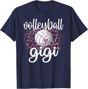 Volleyball Gigi Grandma Of Volleyball Player Gigi T-Shirt - T-Shirt | Navy