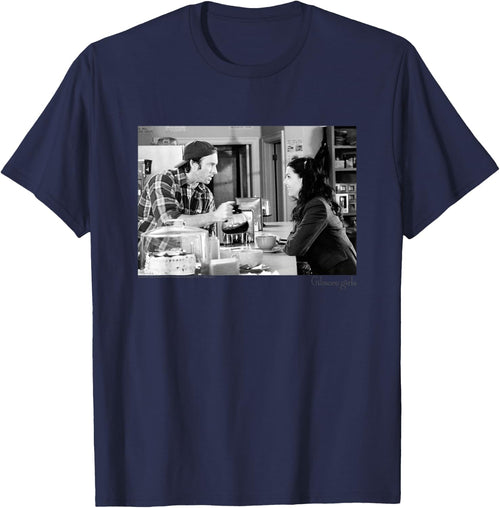 Gilmore Girls Luke Serving Coffee Black & White TV Show