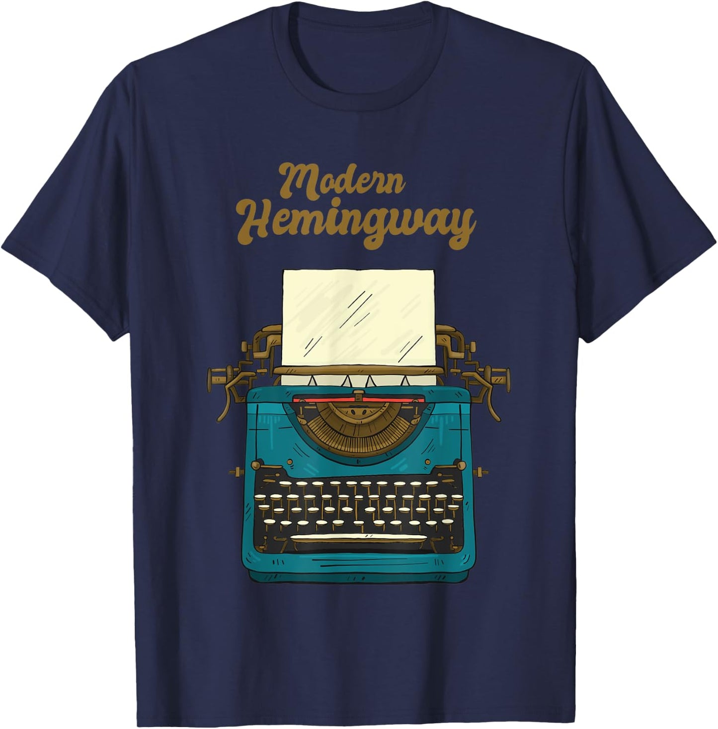Modern Hemingway T-Shirt - T-Shirt | Navy