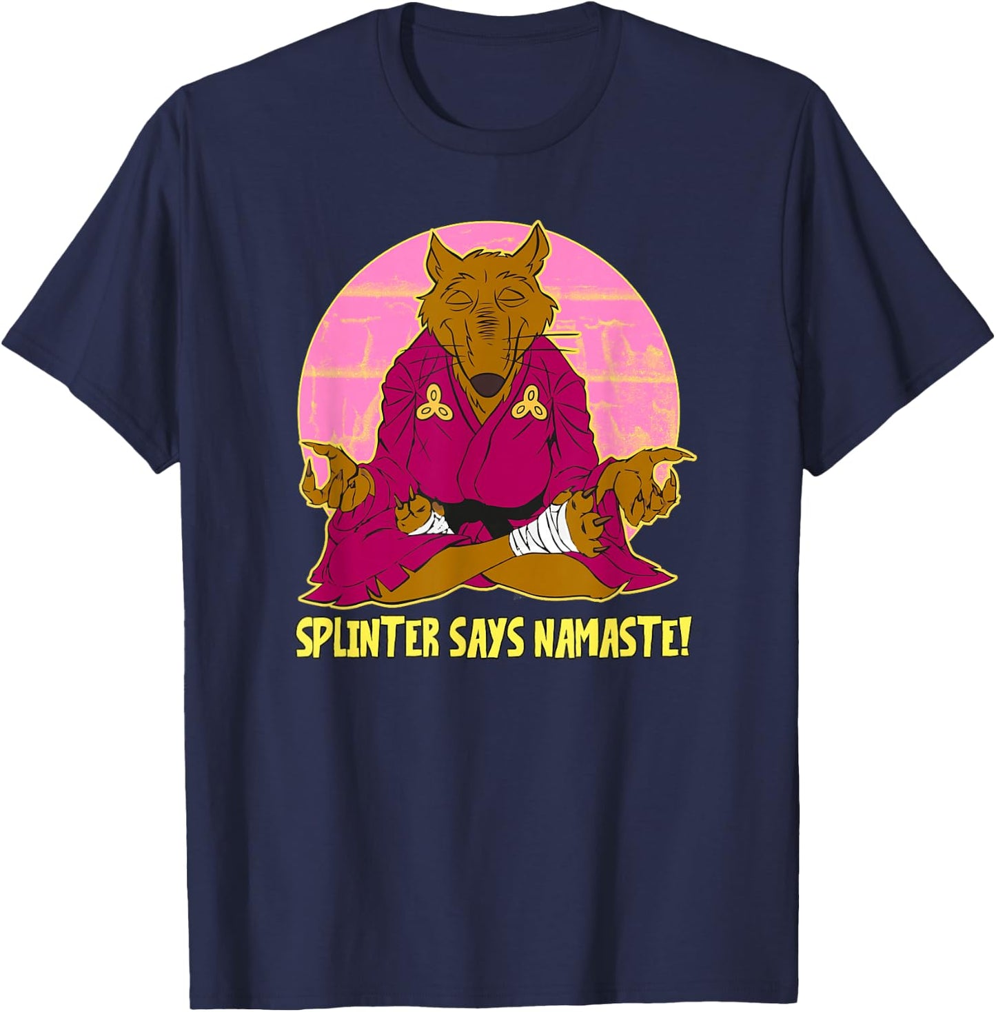 Splinter Says Namaste T-Shirt - T-Shirt | Navy