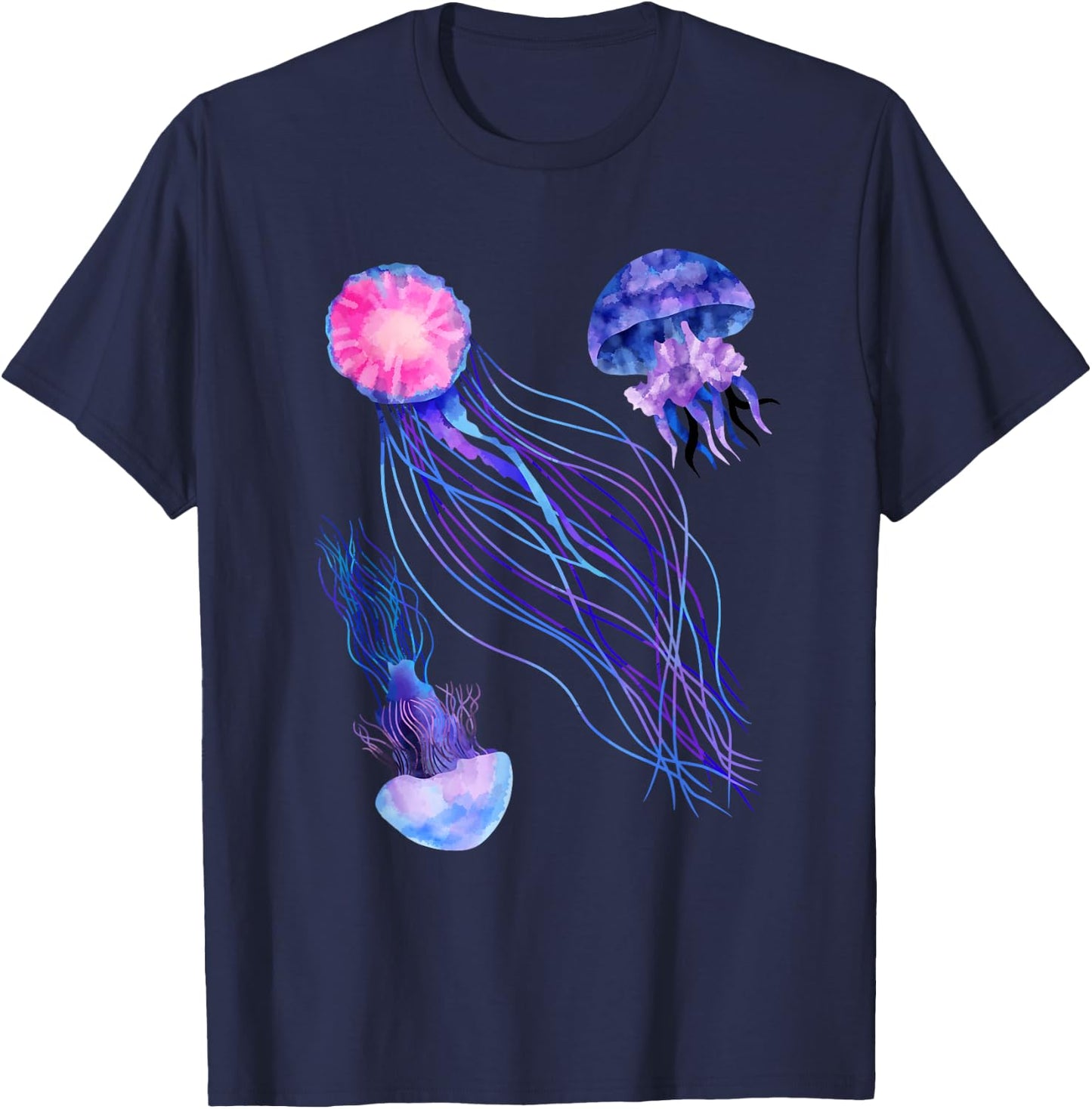 Retro Jellyfish T-Shirt - T-Shirt | Navy