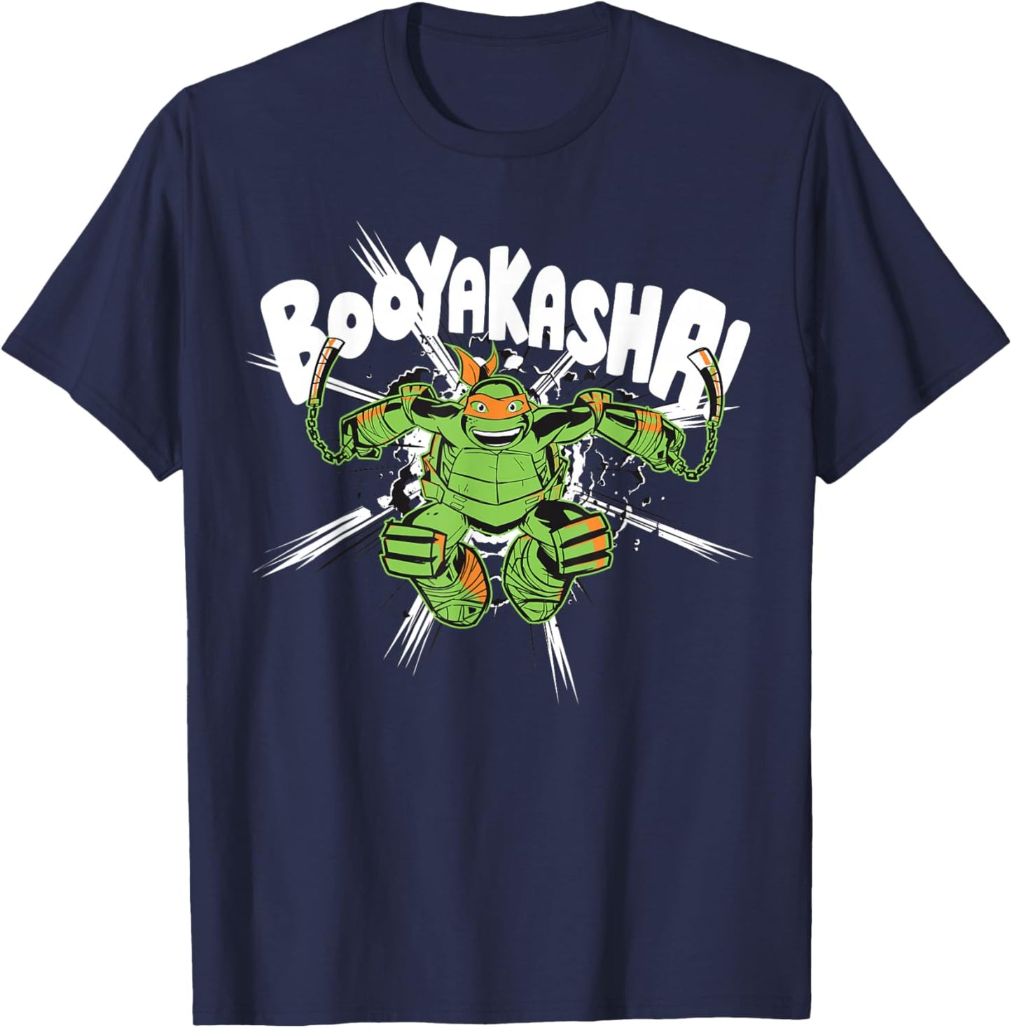 Teenage Mutant Ninja Turtles Mikey Booyakasha T-Shirt - T-Shirt | Navy