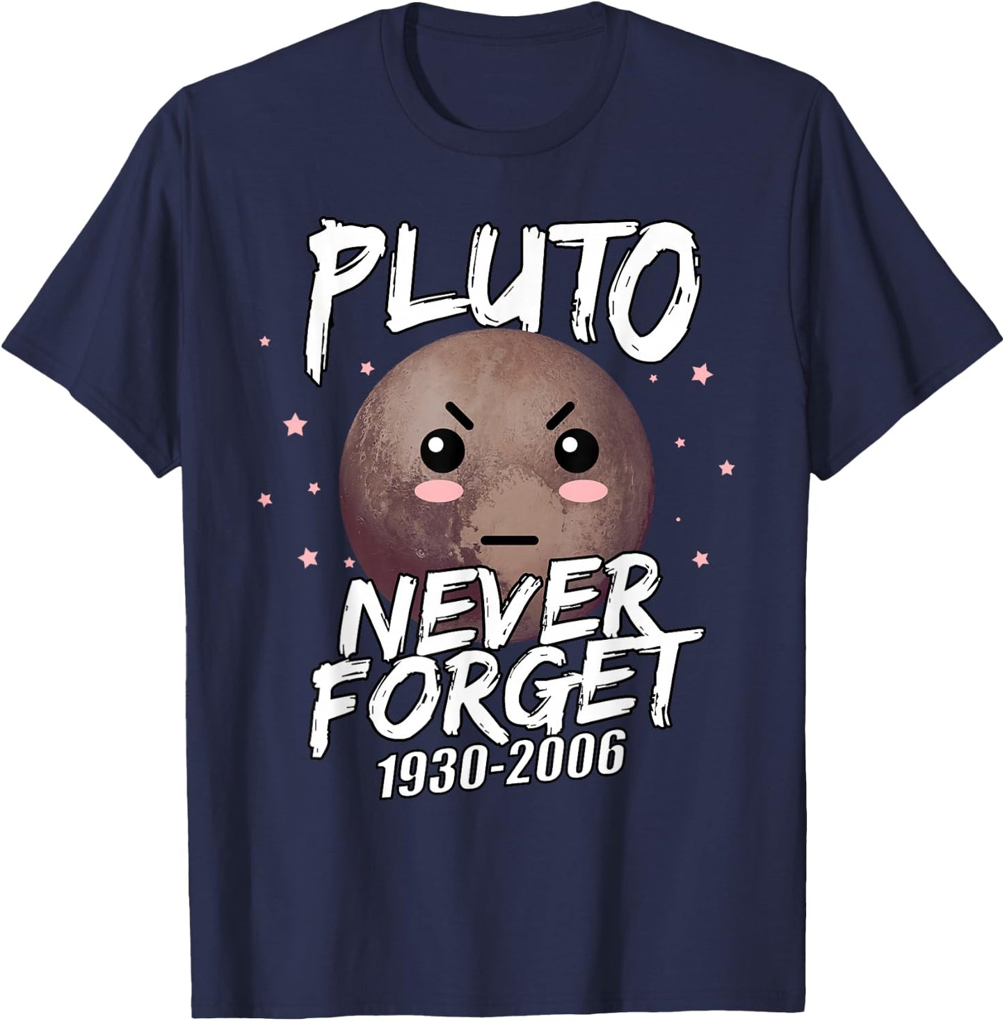 Pluto Never Forgets T-Shirt - T-Shirt | Navy