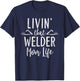 Livin’ that Welder mom life Gift Welder's Mom T-Shirt - T-Shirt | Navy