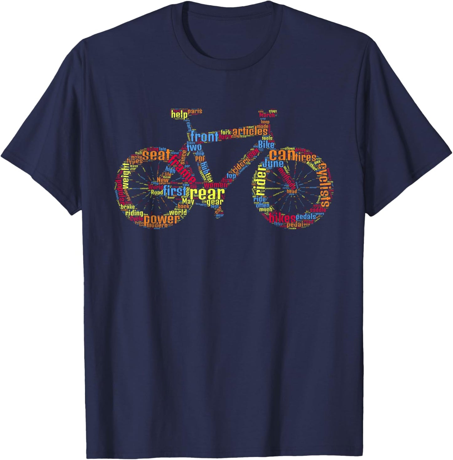 Bicycle Amazing anatomy Cycling T-Shirt - T-Shirt | Navy
