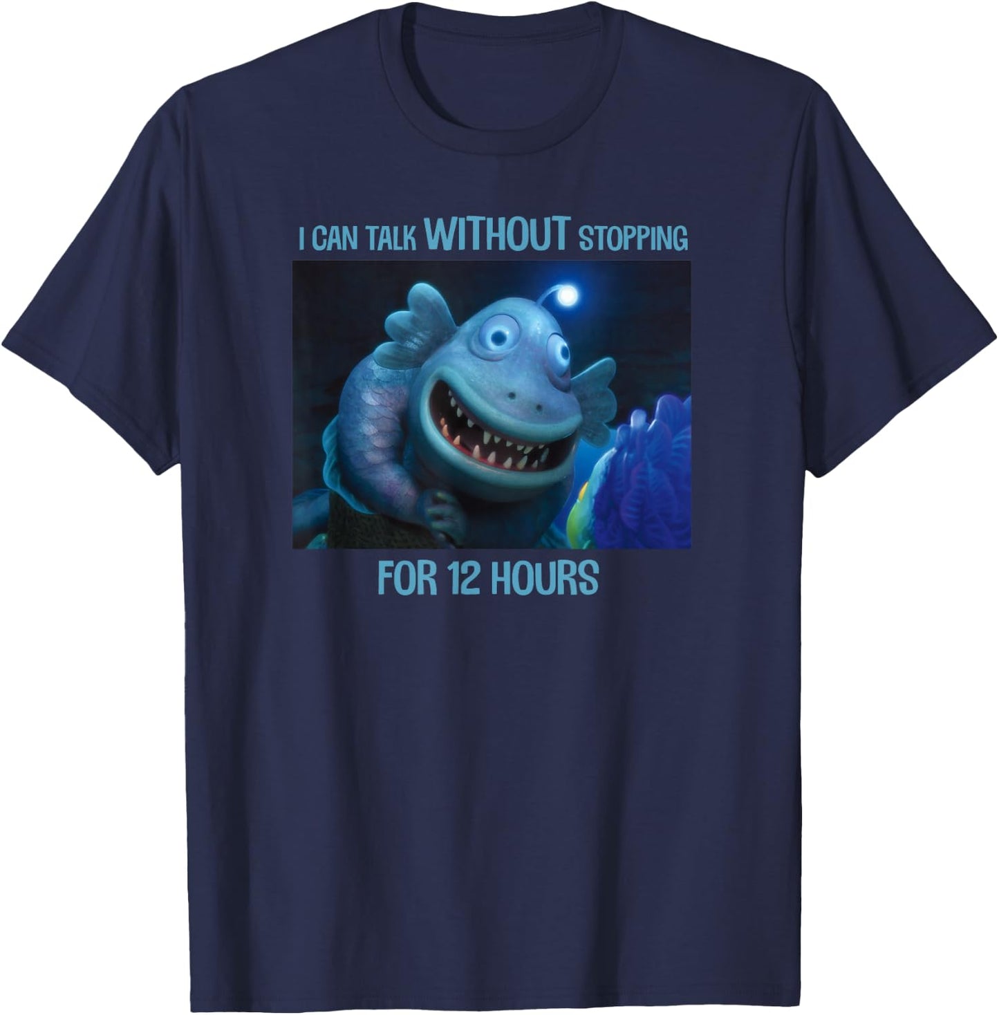 Disney Pixar Luca Uncle Ugo I Can Talk Without Stopping T-Shirt - T-Shirt | Navy