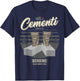 Funny Italian Mafia Pun Italy Fratelli Cementi Men & Women T-Shirt - T-Shirt | Navy