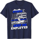 Stupid People Keep Me Employed Police T-Shirt - T-Shirt | Navy