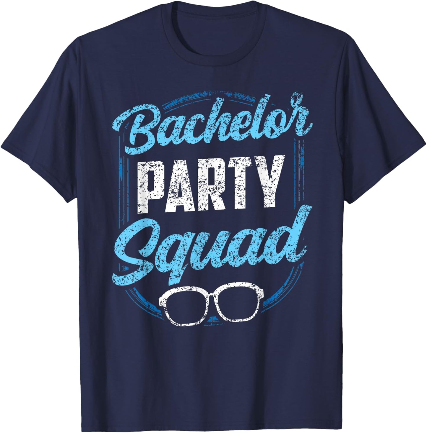 Bachelor Party Squad Team Bride Groom T-Shirt - T-Shirt | Navy