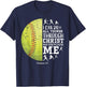 Philippians 4:13 Softball I Can Do All Things Through Christ T-Shirt - T-Shirt | Navy