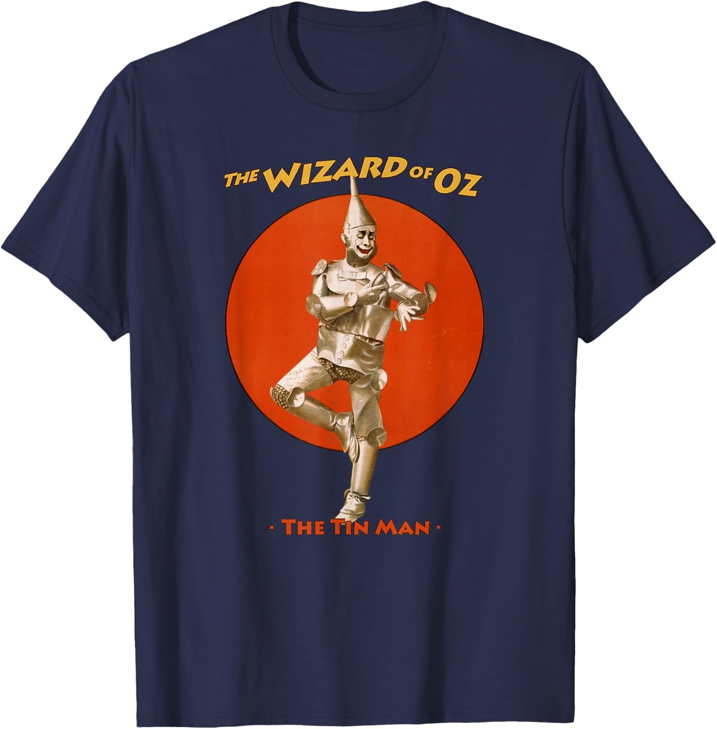 Vintage Tin Man Wizard of Oz Retro Poster T-Shirt - T-Shirt | Navy