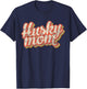Vintage Husky Mom Gift Dog Lover Pet Siberian Huskies Mama Men Women Kids T-Shirt - T-Shirt | Navy