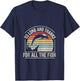 Retro Vintage So Long And Thanks For All The Fish T-Shirt - T-Shirt | Navy