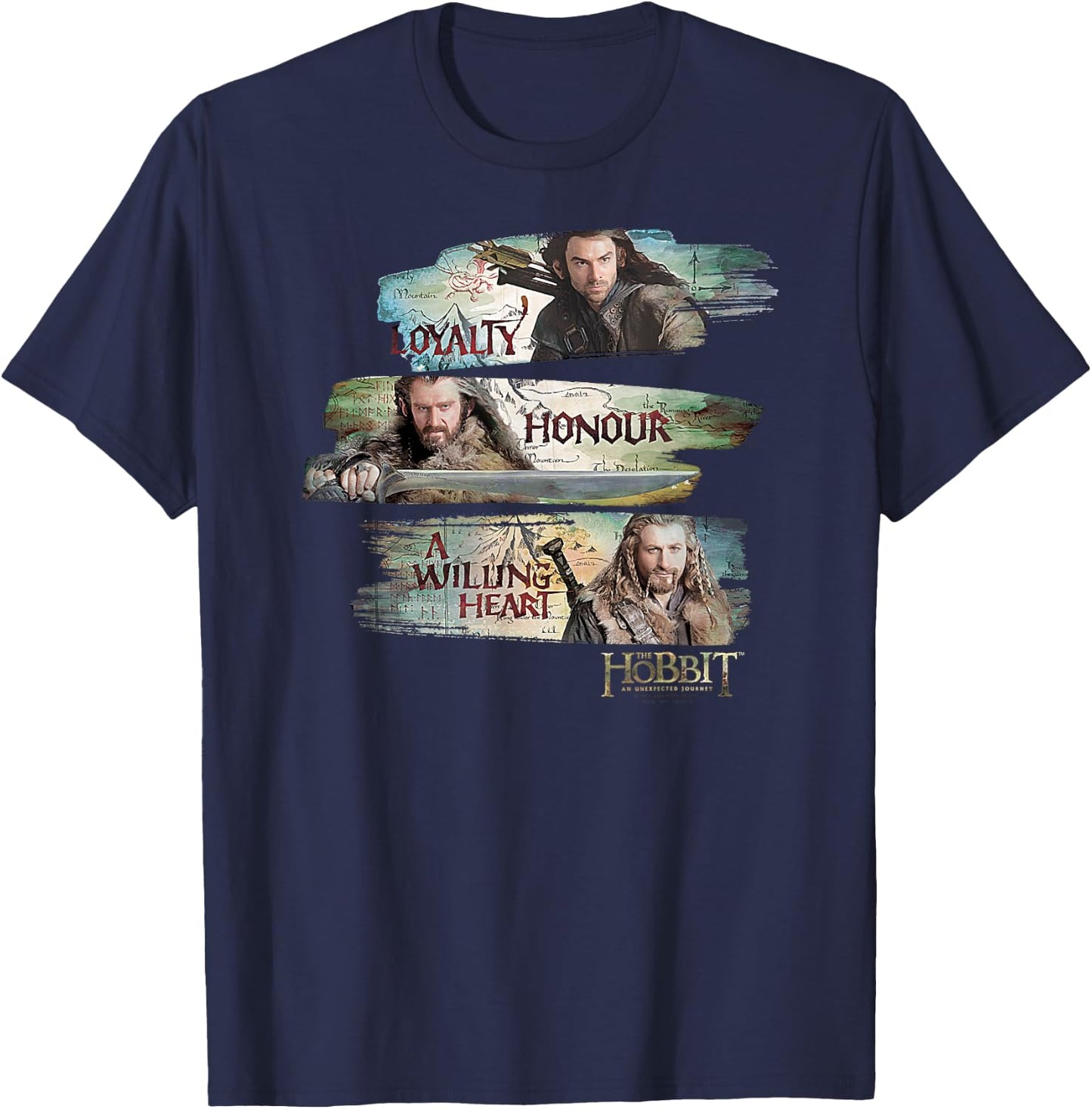 Hobbit Loyalty and Honour T-Shirt - T-Shirt | Navy