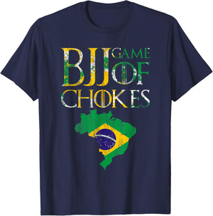 BJJ-Brazilian Jiu Jitsu Retro graphics T-Shirt - T-Shirt | Navy