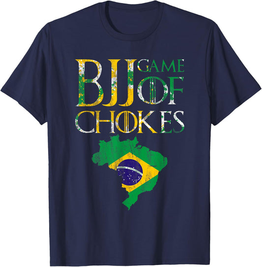 BJJ-Brazilian Jiu Jitsu Retro graphics T-Shirt - T-Shirt | Navy