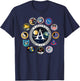 NASA Apollo Program Astronaut Patches T-Shirt - T-Shirt | Navy