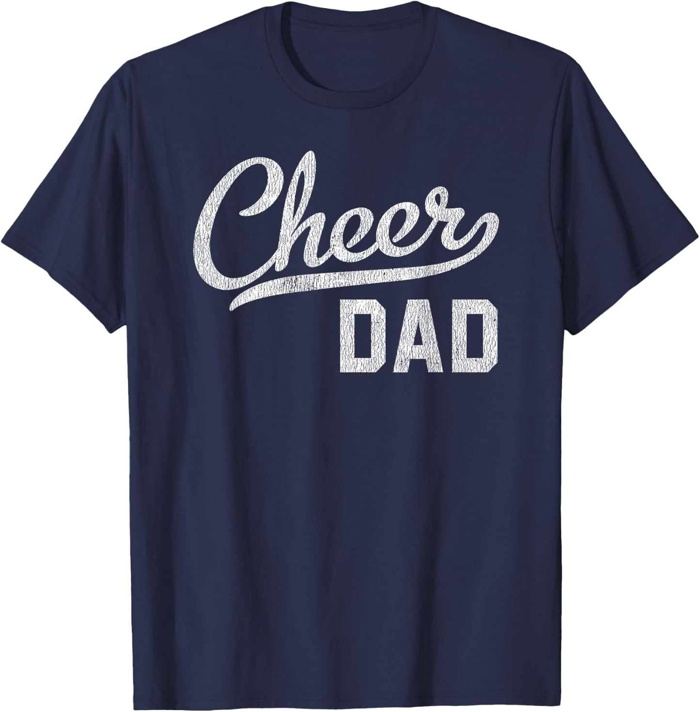 Cheer Dad Proud Cheerleading Dad Gift Small T-Shirt - T-Shirt | Navy