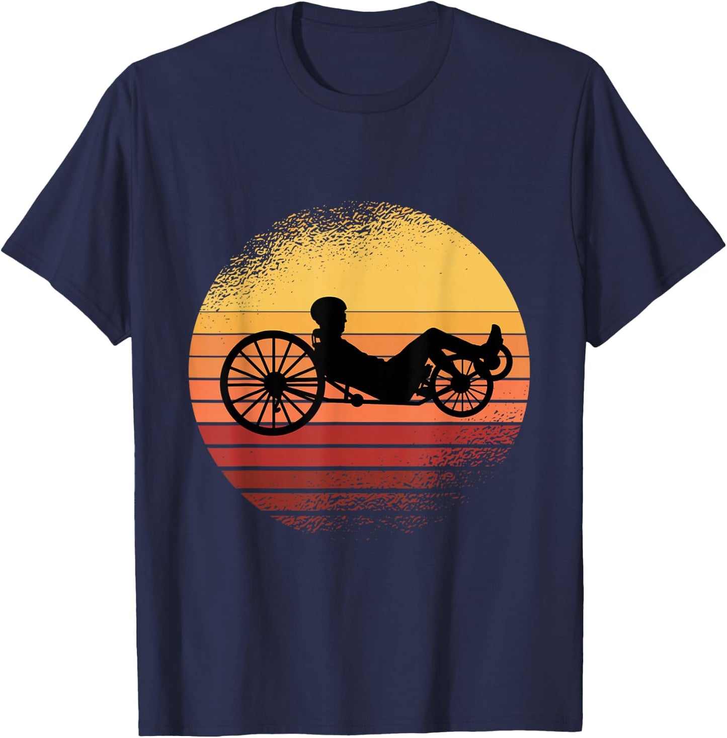 Cool Bike Sport for Recumbent Bikers T-Shirt - T-Shirt | Navy