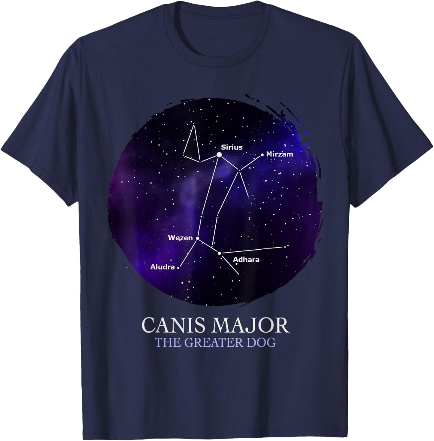 Astronomy Canis Major Constellation The Greater Dog Science T-Shirt - T-Shirt | Navy