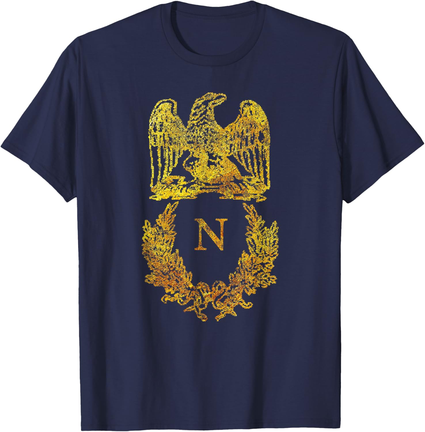 Napoleon Bonaparte Eagle Emblem Badge Napoleonic T-Shirt - T-Shirt | Navy
