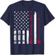 USA Gardening Flag Proud American Gardener Patriotic Retro T-Shirt - T-Shirt | Navy