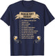 Bachelor Party Checklist T-Shirt - T-Shirt | Navy