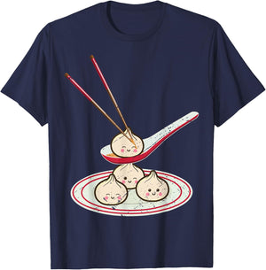 Distressed Soup Dumpling Xiaolongbao chefs T-Shirt - T-Shirt | Navy