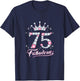 75 And & Fabulous 1946 75Th Birthday Gift T-Shirt - T-Shirt | Navy