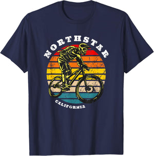 MTB Mountain Bike Northstar California Mountain Biking T-Shirt - T-Shirt | Navy