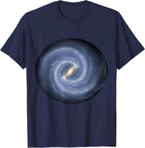 Milky Way Space Geek of the Solar System T-Shirt - T-Shirt | Navy