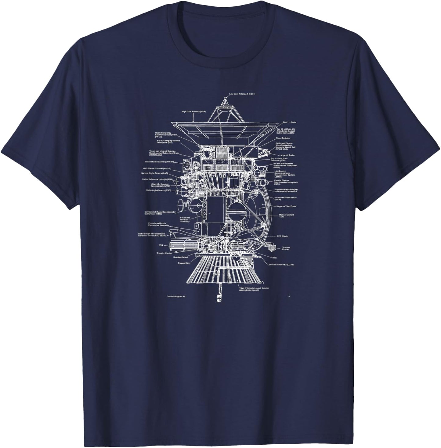 Cassini Diagram #5 T-Shirt - T-Shirt | Navy