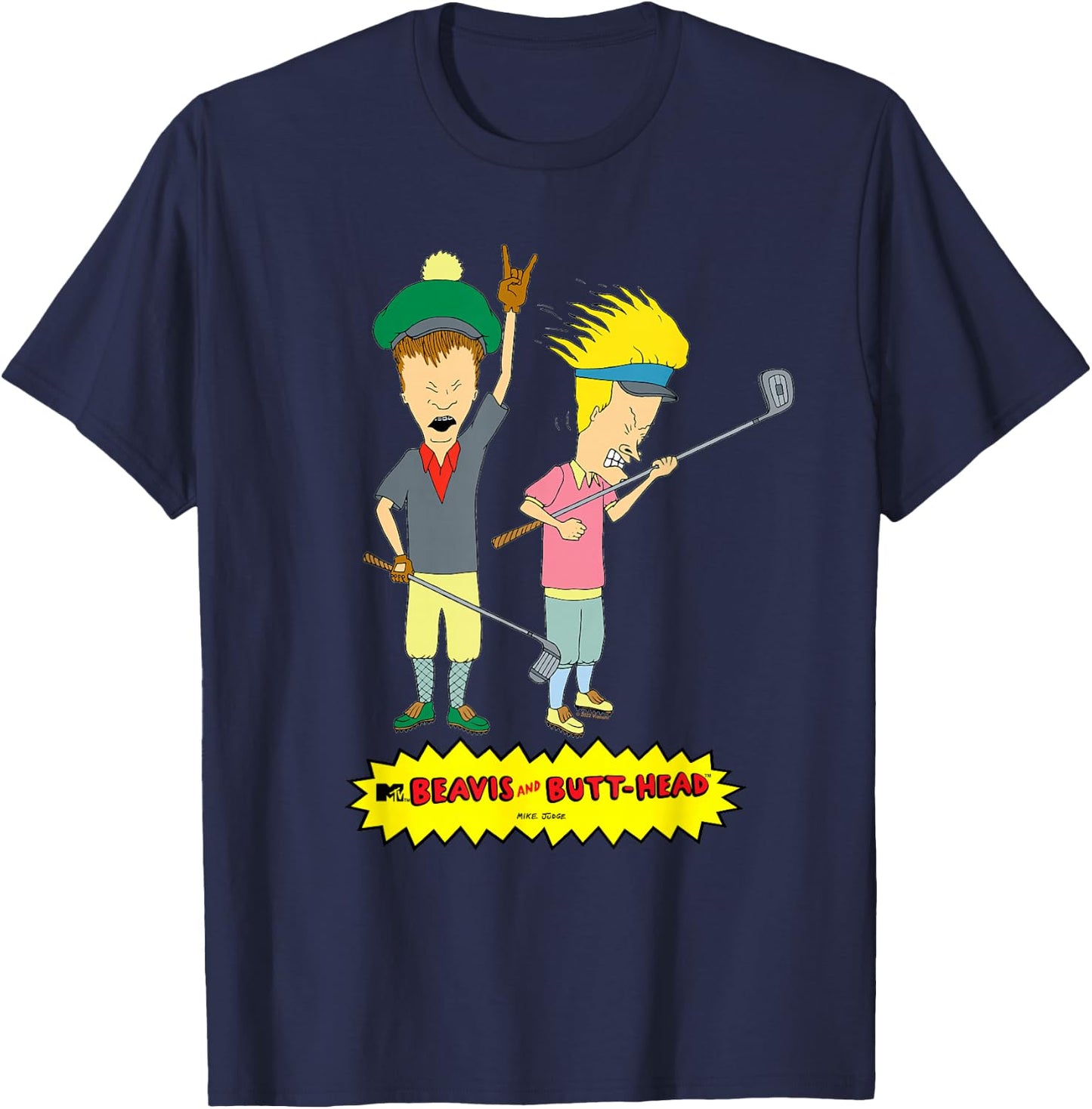 Beavis and Butt-Head Golf Pros T-Shirt - T-Shirt | Navy