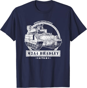 M2A4 Bradley IFV (Infantry Fighting Vehicle) T-Shirt - T-Shirt | Navy