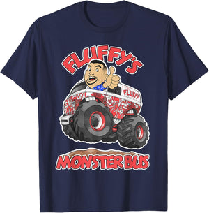 Gabriel Iglesias - Fluffy Monster Truck Getting Air T-Shirt - T-Shirt | Navy