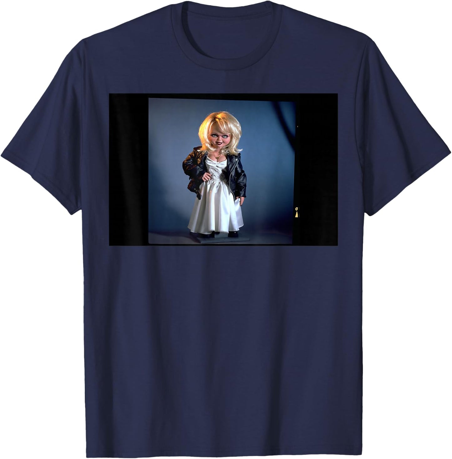 Bride of Chucky Tiffany Hand on Hip T-Shirt - T-Shirt | Navy