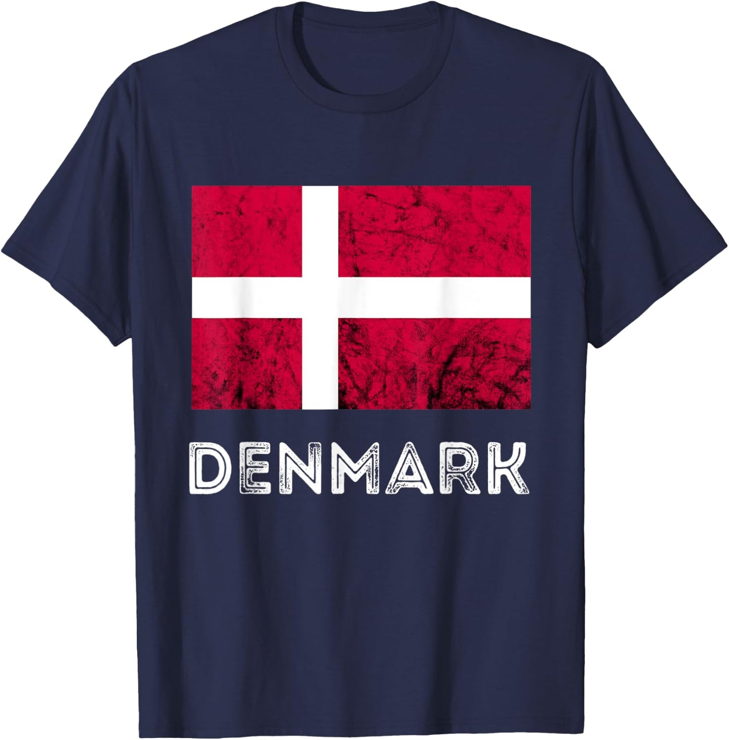 Denmark Dannebrog Danish Flag Dansk Roots Danish Pride T-Shirt - T-Shirt | Navy