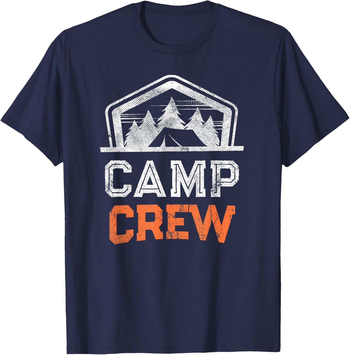 Campground Staff CAMP CREW Summer Cousins Camping Counselor Women Girls Kids T-Shirt - T-Shirt | Navy
