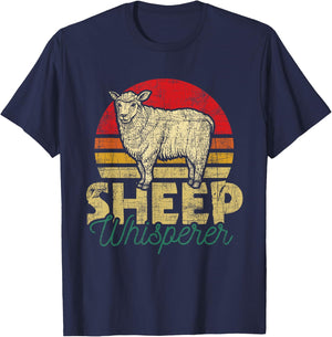 Sheep Whisperer - Flock Herd Farmer Homestead T-Shirt - T-Shirt | Navy