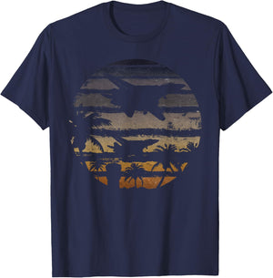 Morning Sortie | F-14 Tomcat Jet Fighter Airplane T-Shirt - T-Shirt | Navy