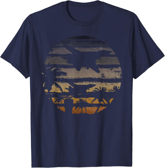 Morning Sortie | F-14 Tomcat Jet Fighter Airplane T-Shirt - T-Shirt | Navy