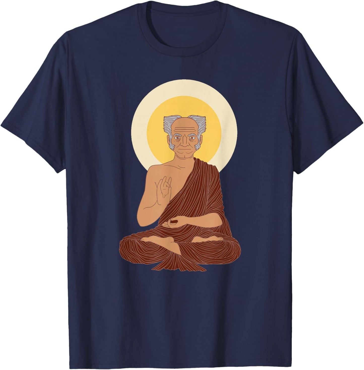 Arthur Schopenhauer Buddhism German Philosopher T-Shirt - T-Shirt | Navy