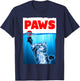 Paws Cat Parody Chasing String Ball T-Shirt - T-Shirt | Navy