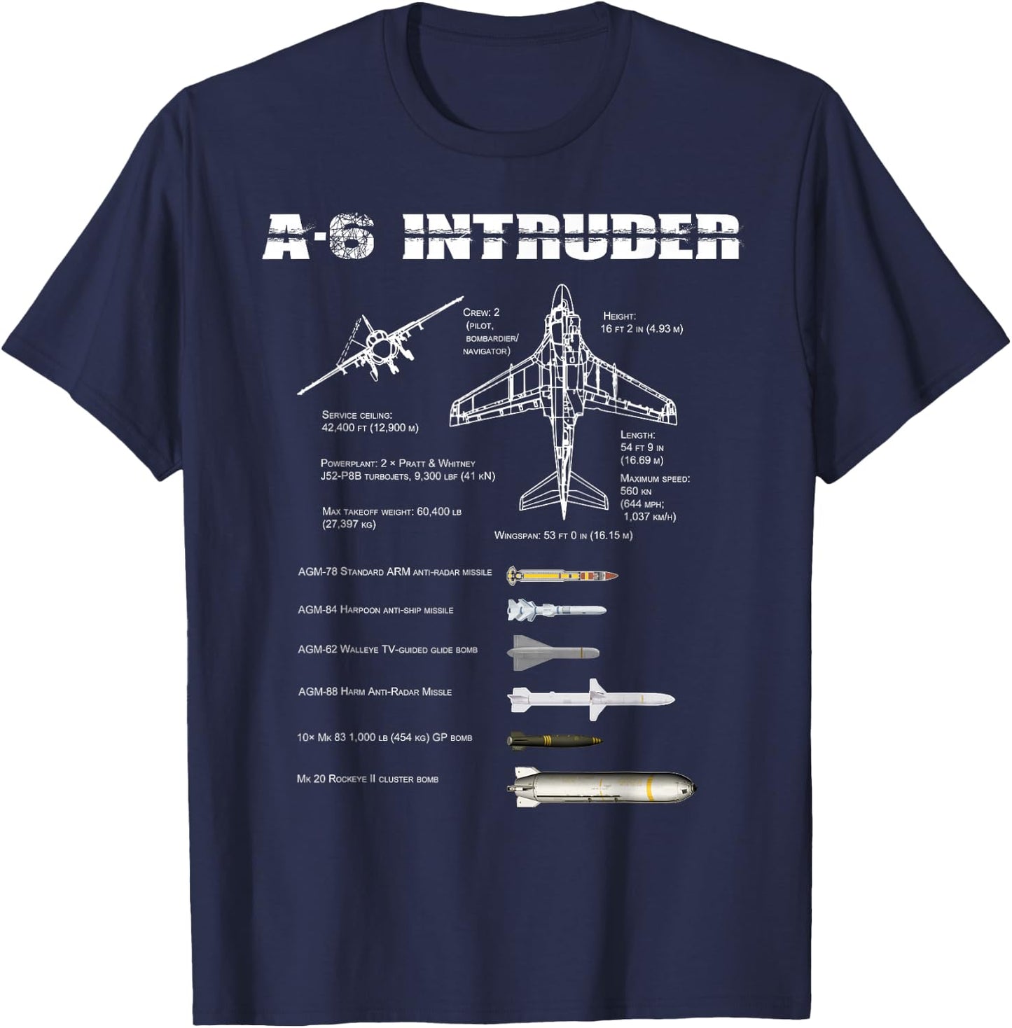 A-6 Intruder T-Shirt - T-Shirt | Navy