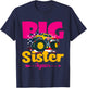 Kids Promoted To Big Sister Again Monster Truck Baby Announcement T-Shirt - T-Shirt | Navy