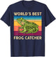 Frog-Shirt Kids Worlds Best Frog-Catcher Boy Toddler Funny T-Shirt - T-Shirt | Navy