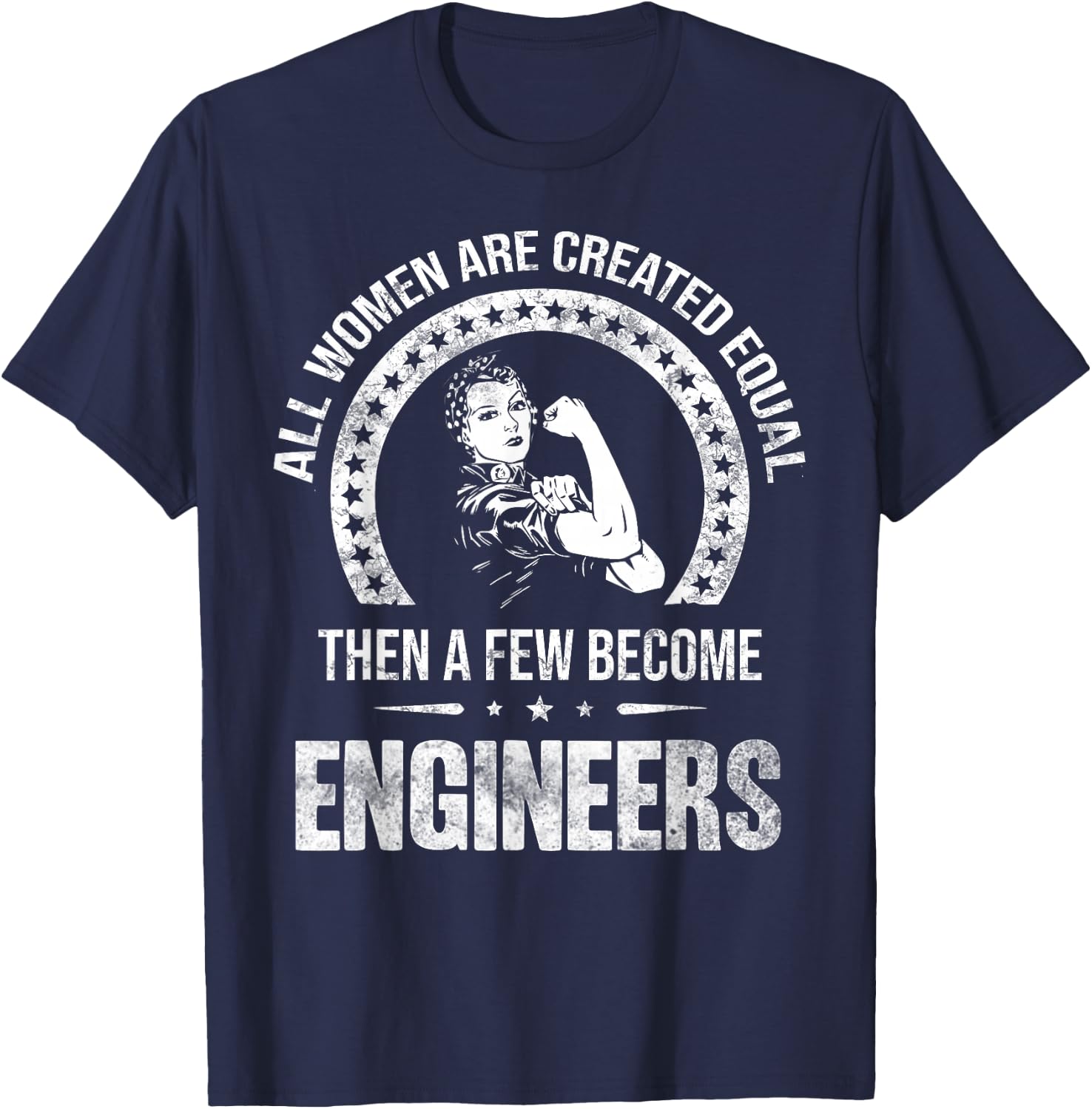 Engineer Shirts Women's Engineer Black Small Classic Fit Modern Short Sleeve T-Shirt - T-Shirt | Navy